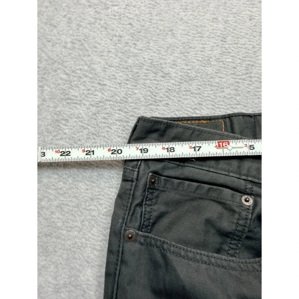 Levis 505 Regular Fit Straight Leg Grey Pants Mens 40x32 Charcoal Twill Chino
